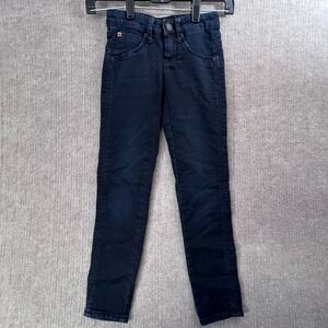 Hudson USA Girls 7 Dark Wash Denim‎ Jeans Red Cross Accent Pockets